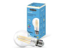 Garza - Bombilla Filamento LED Estándar A60, Regulable, CRI90, 8W (equivalente a 75W de incandescencia), Luz neutra 4000K, Casquillo gordo E27, Ángulo 360º, 1060 lm
