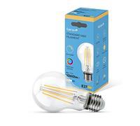 Garza - Bombilla Filamento LED Estándar A60, Regulable, CRI90, 8W (equivalente a 75W de incandescencia), Luz cálida 2700K, Casquillo gordo E27, Ángulo 360º, 1060 lm
