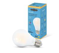 Garza - Bombilla Filamento LED Opal Estándar A60, Regulable, CRI90, 7W (equivalente a 60W de incandescencia), Luz cálida 2700K, Casquillo gordo E27, Ángulo 360º, 810 lm