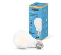 Garza - Bombilla Filamento LED Opal Estándar A60, Regulable, CRI90, 8W (equivalente a 75W de incandescencia), Luz cálida 2700K, Casquillo gordo E27, Ángulo 360º, 1060 lm