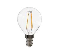 Garza ® - Bombillas Led de Filamento Decorativa Esférica, Luz fria 5000K, Casquillo E14, 4W 470 lúmenes