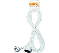 Garza - Cable alargador Interior 10 m, con Toma de Tierra, 3680W/16A, cable1,5 mm², Flexible y Ligero, Blanco