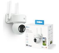 Garza - Cámara de vigilancia WiFi IP 360º Exterior Inteligente. 1296P con Visión Nocturna, Audio bidireccional, Detección de Movimiento, Control por App.