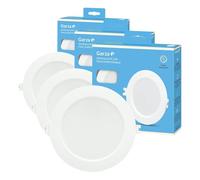 Garza - Downlight LED Empotrable Circular Extraplano Ojo de Buey, 17cm, 12W, 4000K Luz Neutra, 1200lm, 30.000h, IP20, Blanco, Ahorro Energético 80% (Paquete de 3)