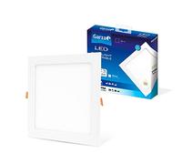 Garza - Downlight LED Empotrable Cuadrado Extraplano 22W (2100 lm), 225x225 mm, Luz fría 6500K, 30.000h, Ojo de buey LED para techo, Blanco