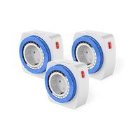 Garza -Enchufe Temporizador analógico Mini, Color Blanco - Azul, Una Unidad (3)