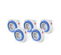 Garza -Enchufe Temporizador analógico Mini, Color Blanco - Azul, Una Unidad (5)