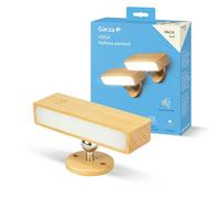 Garza - Pack 1+1 Aplique Pared Interior LED Portátil Vega 2W 240lm, Luz Regulable 4000K, Batería 3000mAh hasta 30 días, USB-C, Instalación sin Cables, Diseño Madera Clara