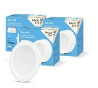 Garza - Pack 12 Downlight LED Empotrable Circular Extraplano Ojo de Buey, 22cm, 18W, 4000K Luz Neutra, 1950lm, 30.000h, IP20, Blanco, Ahorro Energético 80%