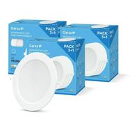 Garza - Pack 12 Downlight LED Empotrable Circular Extraplano Ojo de Buey, 22cm, 18W, 6500K Luz Fría, 1950lm, 30.000h, IP20, Blanco, Ahorro Energético 80%