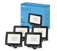 Garza - PACK 4 Focos de exterior LED, 20W, 2000 lumenes, Luz fría 6500K, Proyector LED Impermeable (IP65) para Casa, Jardín, Garaje, Patio