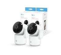 Garza - Pack Cámara de Vigilancia 360º Interior Inteligente IP WiFi 2.4GHz, 1080 HD, Visión Nocturna, Detección de Movimiento, Modo Privacidad, Control Remoto por App.