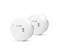 Garza Smarthome Detectores de Humo Mini, Pack de 2, Fotoeléctrico, 85 dB, Batería 9V incluida