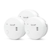 Garza - Pack de 3 Detectores de Humo Mini, Diseño Ultracompacto, Sensor Fotoeléctrico, Alarma 85dB, Batería 9V Incluida, Instalación sin Cables, Indicador LED y Botón Test