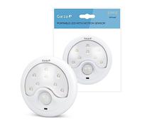 Garza Power - Detector de Movimiento Infrarrojos con Luz LED Quitamiedos, sistema Portátil, ángulo de Detección 120º, color Blanco