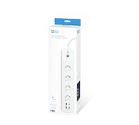 Garza Regleta Wifi - 4 Tomas con 2 USBA, USBC y USB 3.0 - Controla Tus Dispositivos de Forma Eficiente y Segura