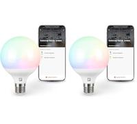 Garza Smart - Bombilla LED Zigbee Globo G95, 11W (equivale a 75W de incandescencia), E27, Requiere Puente/Bridge, RGB + CCT, Intensidad regulable, Programable, Control por voz y app, Alexa/Google