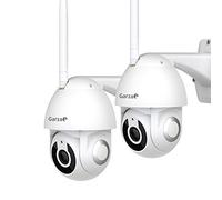 Garza Smart - Cámara de vigilancia Exterior Inteligente WiFi 360°, 1080P HD, IP65 Impermeable, Visión Nocturna, Detección De Movimiento, Audio Bidireccional, Control Remoto por App (Unidad) (Pack 2)