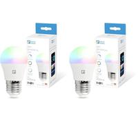 Garza Smarthome - Bombilla LED Inteligente Wifi Esférica G45 E27 5W (40W de Equivalencia) RGB+CCT, Intensidad regulable, Programable, Control por Voz y App (Alexa/Google Home), Wifi 2,4 GHz