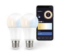 Garza ® Smarthome, Pack 2 Bombillas LED Estandar Inteliegente Wifi E27, luz blanca neutra regulable con cambio de intensidad. Programable, compatible con Amazon Alexa y Google Home, F