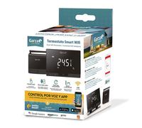 Garza - Termostato de 2 Hilos Wi-Fi Inteligente para Caldera y Calefacción, con Adaptador, Medidor Consumo, Control táctil, Detección Ventanas Abiertas, Control App y Voz, Alexa/Google
