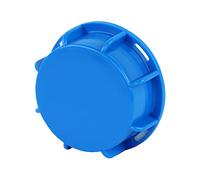 GASMIS Tapón de rosca IBC DN50 S60 x 6, 60 mm, rosca gruesa, rosca interior, tapa de cierre con junta, para contenedor IBC, bidón de lluvia, bidón, accesorios IBC, azul, 2 unidades