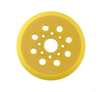 Gastagrav Almohadilla de respaldo de 5 pulgadas con 8 agujeros de 125 mm Interfaz de disco de lijado para Bosch GEX125-1AE/PEX220A/PEX220AE Accesorios de lijadora Amarillo Material PU