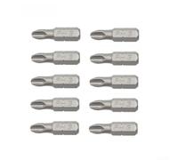 Gastagrav Juego de 10 puntas de destornillador hexagonal eléctrico de 25 mm, aleación de acero de alta dureza PH1 PH2 PH3 PZ1 PZ2 PZ3 cabeza antideslizante compatible con taladro de 1/4 pulgadas (PH3)