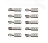 Gastagrav Juego de 10 puntas de destornillador hexagonal eléctrico de 25 mm de acero de aleación de alta dureza PH1 PH2 PH3 PZ1 PZ2 PZ3 cabeza antideslizante compatible con taladro de 1/4 pulgadas