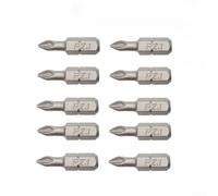 Gastagrav Juego de 10 puntas de destornillador hexagonal eléctrico de 25 mm de acero de aleación de alta dureza PH1 PH2 PH3 PZ1 PZ2 PZ3 cabeza antideslizante compatible con taladro de 1/4 pulgadas