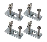 Gastagrav T-Track Abrazaderas de sujeción M6 para enrutador CNC serie 3018, kit de fijación de aleación de zinc y aluminio para máquinas de carpintería y grabado, 4 juegos