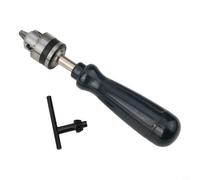 Gastagrav Taladro de mano portabrocas sin llave, cuerpo de aleación de aluminio de 0.6-6 mm, para fabricación de modelos de manualidades de madera PCB, plástico, metal, con juego de 10 brocas de