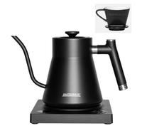 Gastroback Design 42329, 1 litro, 1200 W, color negro, termostato ajustable, indicador de nivel de agua, inalámbrico