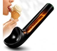 Gastronette® Cucharada de helado Cuchara para servir 1/16 volumen de bolas de helado de forma negra a mano, gastronomía, raspador de hielo, para ratones, igón, restaurante, helado con frutas y nueces