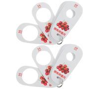 GATHINESS 2 Piezas Calibrador de Diámetro para Productos Frescos de Plástico Diseño Ligero y 9 Tamaños para Medición Precisa en Centros de Clasificación