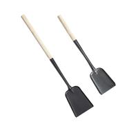 GATHINESS 2 Piezas Pala para Limpiar Chimeneas y Carbón Mango Largo, Ligera Metal Madera, Adecuado para Uso Doméstico Hogar