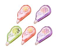 GATHINESS 5 Piezas Cinta Correctora Adhesiva Escolar, Cobertura sin Sombras | Plástico y Dióxido de Titanio, Cómoda de Usar, para Documentos Escritos o Impresos, Estudiantes y Estilo Aleatorio