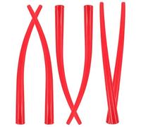 GATHINESS 6 Piezas Boquilla Curva Roja de Plástico para Sellador, Compatible con Tubos, para Trabajos de Calafateo y Renovación