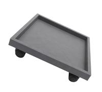 GATHINESS Bandeja para Plantas con Ruedas, Soporte Maceta Interior 360 MM | PP y Resina, Diseño Giratorio con Diámetro Interior 323mm, para Balcón y Fácil Organización