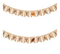 GATHINESS Banderines Decorativos de Tela y de Hojas de Arce y Calabaza para Acción de Gracias para Ideales para Adornos de Fiestas Temáticas y Mesas de Celebración Adornos Fiestas Temáticas