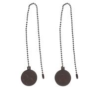 GATHINESS Cadena de Tracción de Metal Marrón 2 Piezas para Ventilador de Techo Diseño Elegante Extensión Fácil de Usar para Sala de Estar y Pasillo para Luz y Ventilador