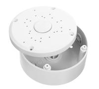 GATHINESS Cubierta del Cable del Monitor, Caja de Conexiones Redonda para Cableado de Monitor de Seguridad, Plástico Reutilizable Blanco, Instalación Fácil, Gestión de Cables, para Pared