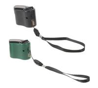 GATHINESS Generador de Manivela USB Portátil 2 Piezas con Luz Led, Cargador Manual Ligero de Plástico para Camping, Senderismo y Uso al Aire Libre