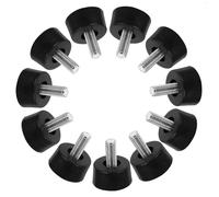 GATHINESS Pies niveladores para Patas de Muebles, Base de plástico y Tornillo Ajustable, 20 Unidades, para Muebles en hoteles y oficinas