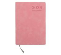 GATHINESS Planificador Anual 2026 A5 para Uso Personal y Escolar, Cuaderno de Notas Agenda Semanal, Diseño Minimalista y Papel de Imitación Cuero para Planificación Diaria Precisa