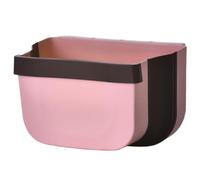 GATHINESS Plástico Bote de Basura de Cocina Colgante, Plegable | Rosa Coffee, Textura Cóncava y Convexa, para Armarios y Estantes, Uso en Cocina y Oficina