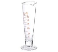 GATHINESS Vaso Químicos al Calor de 50ml Resistencia Vidrio Medidor de Productos, Base Redonda Medición Precisa y Adecuado para Laboratorio de Líquidos