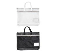 Gatuida 2 Bolsas Tipo portafolio A3 con Cremallera y asa - Bolsa de Malla de Gran Capacidad para Arte - Porta Documentos para Artistas, cartulinas y Accesorios de Pintura