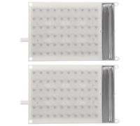 Gatuida 2 cabezales de ducha de lluvia de repuesto - Boquilla superior de rociado tipo lluvia - Mampara de ducha rectangular de 60 orificios para baño doméstico