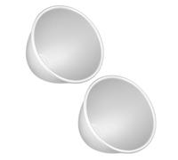 Gatuida 2 Piezas Molde para Pastel de Muñeca, Molde para Hornear en Forma de Cono, Aleación de Aluminio, Plata, Superficie Lisa Antiadherente, para Horneado de Pasteles y Uso en Horno